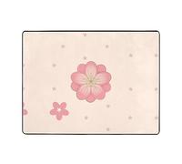 YYHHAOFA Little pink cherry blossoms Prints Oversized carpet > 63x48 Inch Rug Soft to the touch with fine nap