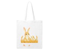 YYHHAOFA Little rabbit in the wheat field Prints Woman Canvas Tote Bag Strong and durable for traveling, shopping, Daily One Size