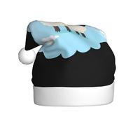 YYHHAOFA Little sheep on the white cloud Picture Christmas Hat for Adult for men and women clothing headband for festive occasions
