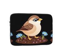 YYHHAOFA Little Sparrow in The Flowerbed Picture Portable Laptop Sleeve Case - Shockproof Portable Laptop Sleeve Bag 17 inch for Men and Women Business Travel, Office Daily Use