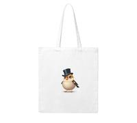 YYHHAOFA Little sparrow wearing a top hat Prints Woman Canvas Tote Bag Strong and durable for traveling, shopping, Daily One Size