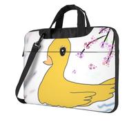 YYHHAOFA little yellow duck Prints Ultra-thin portable shoulder laptop bag 14 inch Stylish and Protective Super soft lining