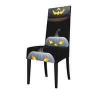 YYHHAOFA Long live the day pumpkin lantern Printed dining chair cover is easy to disassemble and made of high resilience fabric that is wear-resistant