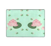 YYHHAOFA Lotus flowers waiting to bloom Prints Oversized carpet > 80 x 58 Inch Rug Soft to the touch with fine nap
