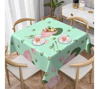 YYHHAOFA Lotus flowers waiting to bloom Square Decorative Tablecloth 54"x54" - Soft and Waterproof reusable Ideal for Coffee Table, Dining Table