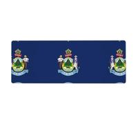YYHHAOFA Maine State Flag Printed Extra Large Mouse Pad, Computer Office Anti Slip Gaming Keyboard Thickened Version 12x31.5in