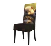 YYHHAOFA Many hedgehogs Printed dining chair cover is easy to disassemble and made of high resilience fabric that is wear-resistant