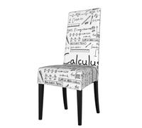 YYHHAOFA Math Geometry G alculus Prints Dining Chair Throws - Stretch Slipcovers Revitalize Your Seating with Easy Style & Easy Care
