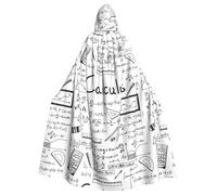 YYHHAOFA Math Geometry G alculus Prints Hooded Cloak - Extra Large Cozy Throw for Halloween Costume & Cosplay