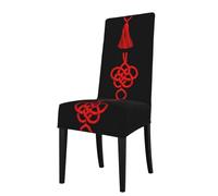 YYHHAOFA May all your wishes come true Printed dining chair cover is easy to disassemble and made of high resilience fabric that is wear-resistant