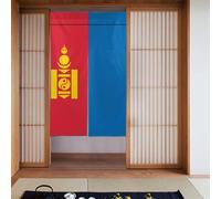 YYHHAOFA Mongolian flag Pattern Door curtain partition splicing privacy protection suitable for kitchen, bathroom, room 34x56in