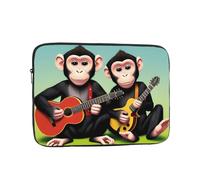 YYHHAOFA Monkey Music Picture Portable Laptop Sleeve Case - Shockproof Portable Laptop Sleeve Bag 12 inch for Men and Women Business Travel, Office Daily Use