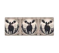 YYHHAOFA Moose Bear Deer Pattern Extra Large Mouse pad Mousepad Computer Office Gaming Keyboard Thickened Version 12x31.5in