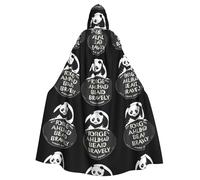 YYHHAOFA Moving Forward Pattern Halloween Adult Hooded Cape Men'S And Women'S Clothing Mantle Role-Playing