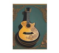 YYHHAOFA Musical Guitar Prints Keep Warm Blanket 50"x40" Throw Lightweight Warm Durable Suitable for Bed Sofa