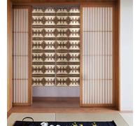 YYHHAOFA Native American Painting Pattern Door curtain partition splicing privacy protection suitable for kitchen, bathroom, room 34x56in