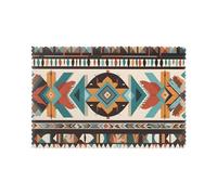 YYHHAOFA Native American Patterns Pattern Durable placemat, waterproof, easy to clean, heat-resistant, anti slip placemat set