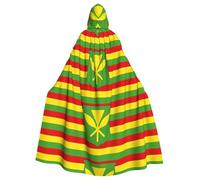 YYHHAOFA Native Hawaiian Flag Prints Halloween Adult Hooded Cloak is a super large, comfortable, and durable cloak designed for adults