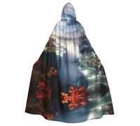 YYHHAOFA Niagara Falls Printed Halloween Adult Hooded Cloak is a super large, comfortable, and durable cloak