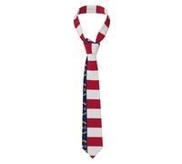 YYHHAOFA North Dakota Flag Picture Men's Necktie for Business, Daily Wear, Work, Birthdays, Weddings, Parties, Banquets Easy Care 57X3.1 In