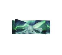 YYHHAOFA Northern Lights Bear Prints Baby Bow Headband - Soft & Stretchy Newborn Accessory for Sweet Baby Photoshoots & Cute Outfits
