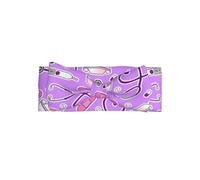 YYHHAOFA Nurse Pattern Purple Prints Baby Bow Headband: Soft & Stretchy Newborn Throw for Pictures & Baby Showers - 0-6 Months