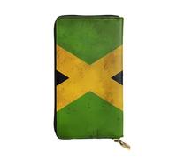 YYHHAOFA Old Jamaican Flag Printed Leather Long Clutch Wallet : Comfortable, Lightweight,Fashion, Durable 7.48 x 4.13 in