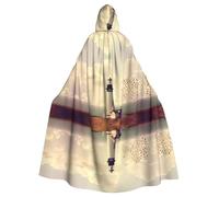 YYHHAOFA Old Lighthouse Prints Hooded Cloak - Extra Large Cozy Throw for Halloween Costume & Cosplay