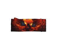 YYHHAOFA Orange Red Phoenix Prints Baby Bow Headband - Soft & Stretchy Newborn Accessory for Sweet Baby Photoshoots & Cute Outfits