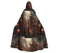 YYHHAOFA Order in chaos Prints Halloween Adult Hooded Cloak is a super large, comfortable, and durable cloak designed for adults
