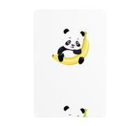 YYHHAOFA Panda on a banana Prints Tin decorative painting 8x12in Made of tinplate, wear-resistant and durable