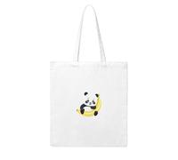 YYHHAOFA Panda on a banana Prints Woman Canvas Tote Bag Strong and durable for traveling, shopping, Daily One Size