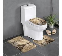 YYHHAOFA Paris Eiffel Tower Prints 3 Piece Bathroom Rugs Set 24x16in - Plush Microfiber Throw Rugs for Comfort & Durability