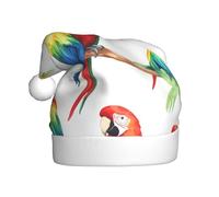 YYHHAOFA Parrot Collection Pattern Christmas Hat for Adult Making It a Fun and Durable Gift for Men and Women