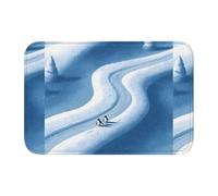 YYHHAOFA Penguins in The Snow Pattern Crystal Velvet Lock Edge Floor mat, Bedroom Carpet, Parlor, Dormitory Home Decoration