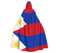YYHHAOFA Philippine flag Prints Hooded Cloak - Long Polyester Throw for Cosplay & Halloween