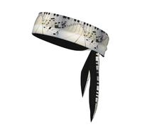 YYHHAOFA Piano Music Symbol Printed Sports Double-Sided Headscarf Quick Drying, Moisture Wicking for Women, Girls, and Men