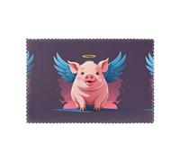 YYHHAOFA Pig with Wings Prints Placemats Set of 6 12x18in - Create Cozy Table Settings for Everyday Moments & Special Gatherings