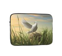 YYHHAOFA Pigeons on The Grassland Picture Portable Laptop Sleeve Case - Shockproof Portable Laptop Sleeve Bag 10 inch for Men and Women Business Travel, Office Daily Use