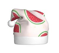 YYHHAOFA Pink watermelon Pattern Christmas Hat for Adult Making It a Fun and Durable Gift for Men and Women