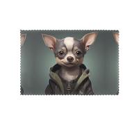 YYHHAOFA Placemats Set of 6 12x18in - Dining Table in Home & Kitchen, Washable, Heat Resistant, Room Hotel Home Banquet Decoration