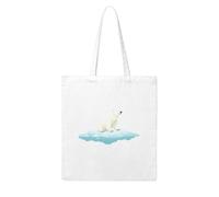 YYHHAOFA Polar bear on the cloud Prints Woman Canvas Tote Bag Strong and durable for traveling, shopping, Daily One Size