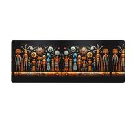 YYHHAOFA Primitive Totem Printed Extra Large Mouse Pad, Computer Office Anti Slip Gaming Keyboard Thickened Version 12x31.5in