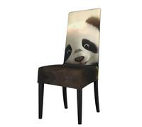 YYHHAOFA Protection cover for dining chair Cute Little Panda Printing - Soft, Comfortable, Needed Stretchable for Most Armless Chair