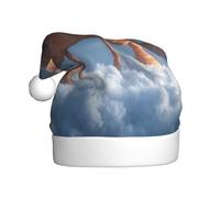 YYHHAOFA Pumpkin Monster Printed Christmas Hat for Adult Soft and Fluffy Brim, Lightweight Comfort