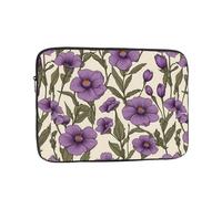 YYHHAOFA Purple Flowers on Rhizome Picture Portable Laptop Sleeve Case - Shockproof Portable Laptop Sleeve Bag 13 inch for Men and Women Business Travel, Office Daily Use