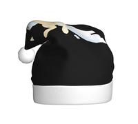 YYHHAOFA Rabbit flying into the sky Picture Christmas Hat for Adult for men and women clothing headband for festive occasions