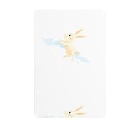 YYHHAOFA Rabbit flying into the sky Prints Tin decorative painting 8x12in Made of tinplate, wear-resistant and durable