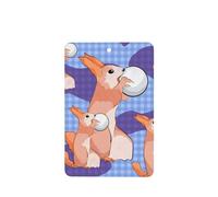 YYHHAOFA rabbit holding the ball Prints Rectangle Car Air Fresheners Cards Set of 6 Pieces : Hanging Scented Cards for bedroom Bathroom Car Interior Decor