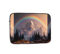 YYHHAOFA Rainbow Behind The Mountains Picture Portable Laptop Sleeve Case - Shockproof Portable Laptop Sleeve Bag 15 inch for Men and Women Business Travel, Office Daily Use